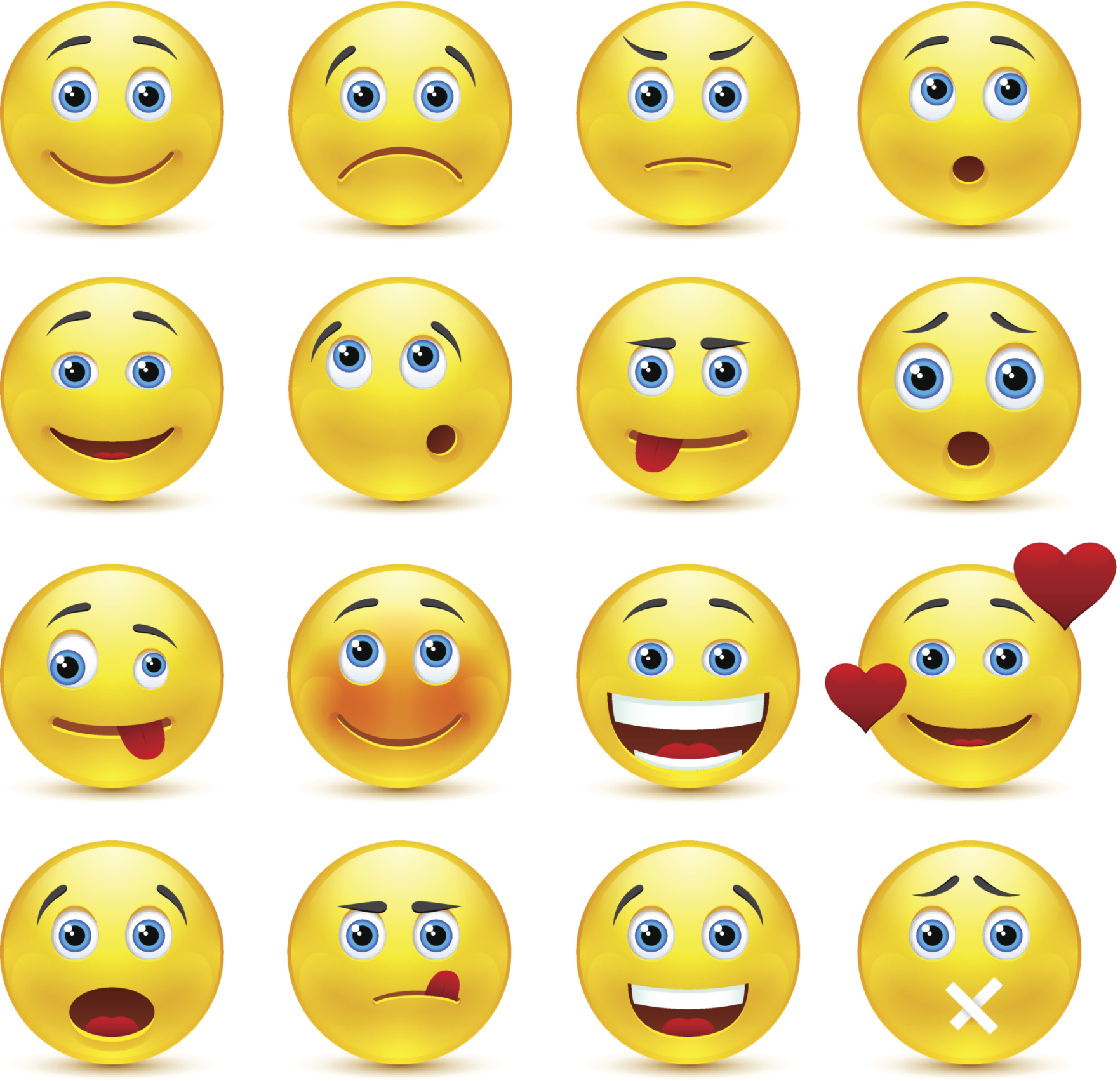 funny square expression icons free download