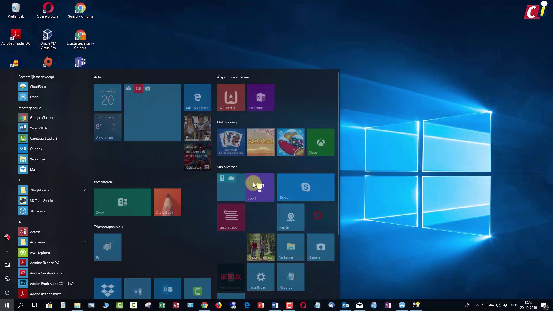 Windows 10: tegelmappen in Start | Computer Idee