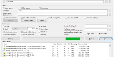 grepWin - Zoek en vervang in meerdere bestanden