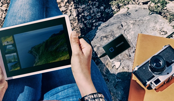 Samsung Portable SSD T7 Touch: Veilig én handig