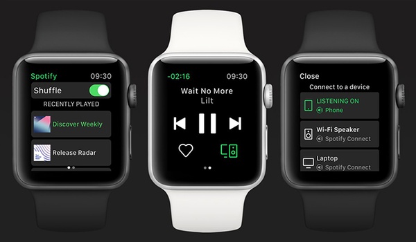 Spotify nu ook uit voor Apple Watch