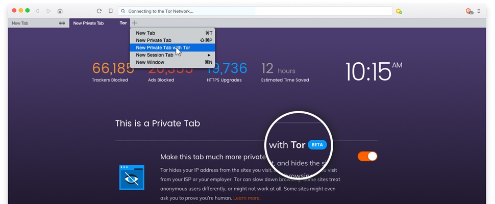 Brave-browser krijgt Tor-integratie in privé-tabbladen