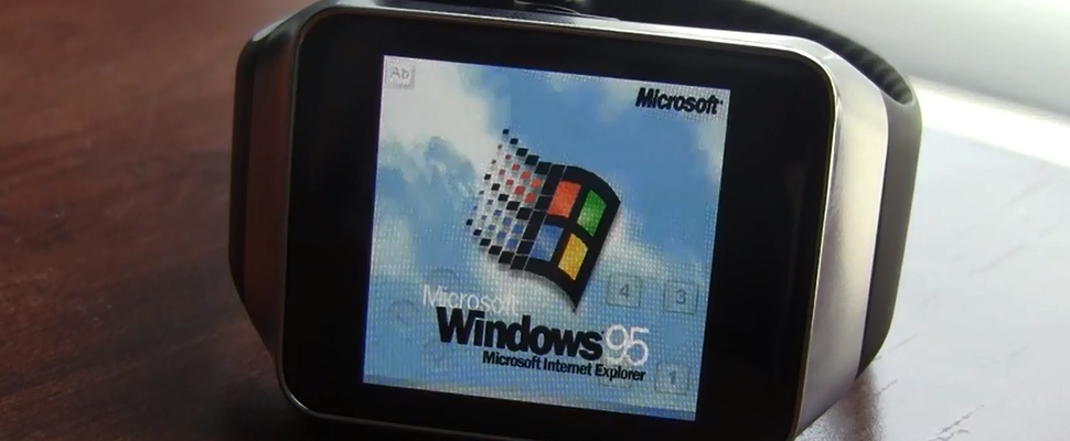 Hacker krijgt Windows 95 draaiend op smartwatch