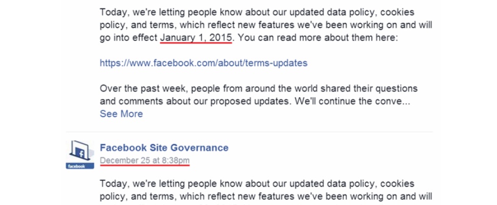 Facebook stelt veranderen privacyvoorwaarden uit