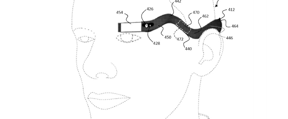 Google patenteert gehalveerde Glass-bril