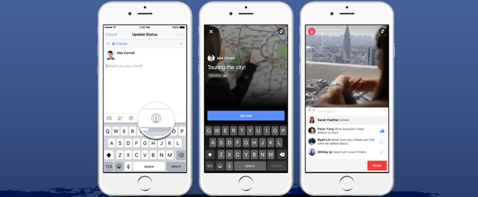 Facebook geeft livestreams prominente plaats in app