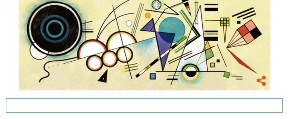 Wassily Kandinsky geëerd door Google 