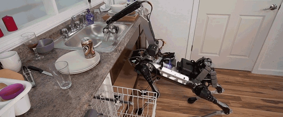 Robothond SpotMini doet de afwas