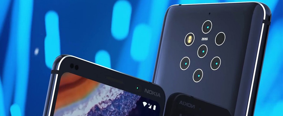 Nokia 9 PureView met 5 camera's gespot