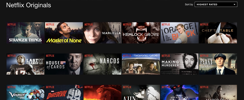 'Netflix Originals meer in trek dan rest van aanbod'
