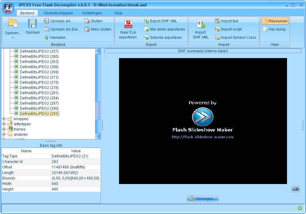 jpexs free flash decompiler settings